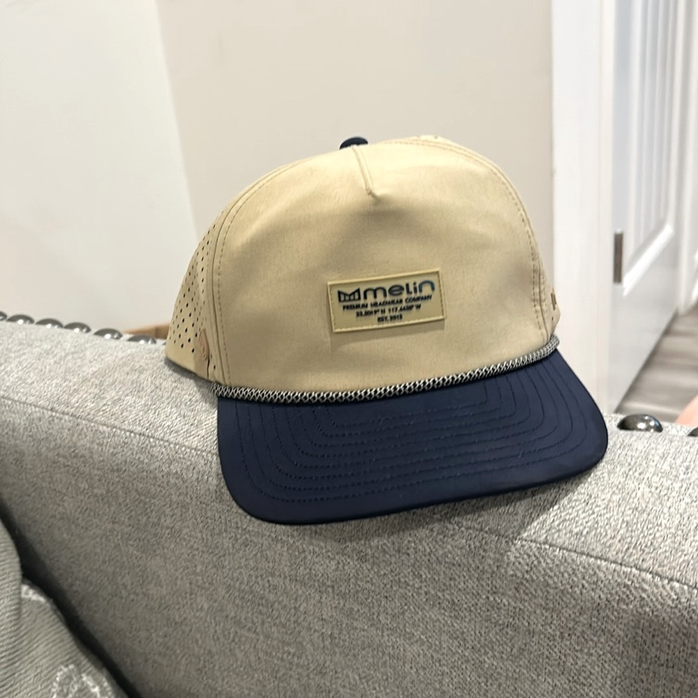 Melin Brand Tan and Navy Hat- Size S